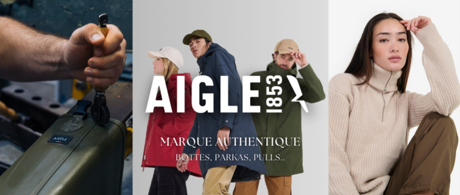 Aigle : Bottes, Parkas, Pulls.. Découvrez la sélection d'un savoir-faire unique 